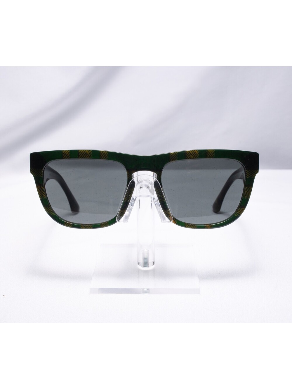 Burberry Unisex Green And Yellow Novacheck Green
